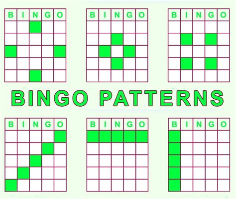 traditional bingo patterns